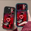 Stylish Red Scenery Pattern Phone Case For iPhone 17 16 15 14 13 12 Pro Max 15 Plus 17 Pro Air 11 16e Shockproof Soft TPU Cover