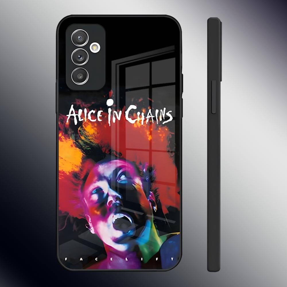 Heavy Rock Band-Alice In Chains Phone Case For Samsung S26 S24 Ultra S23 S22 S21 Fe S25 Plus A54 A34 A24 A53 A13 A16 Glass Cover