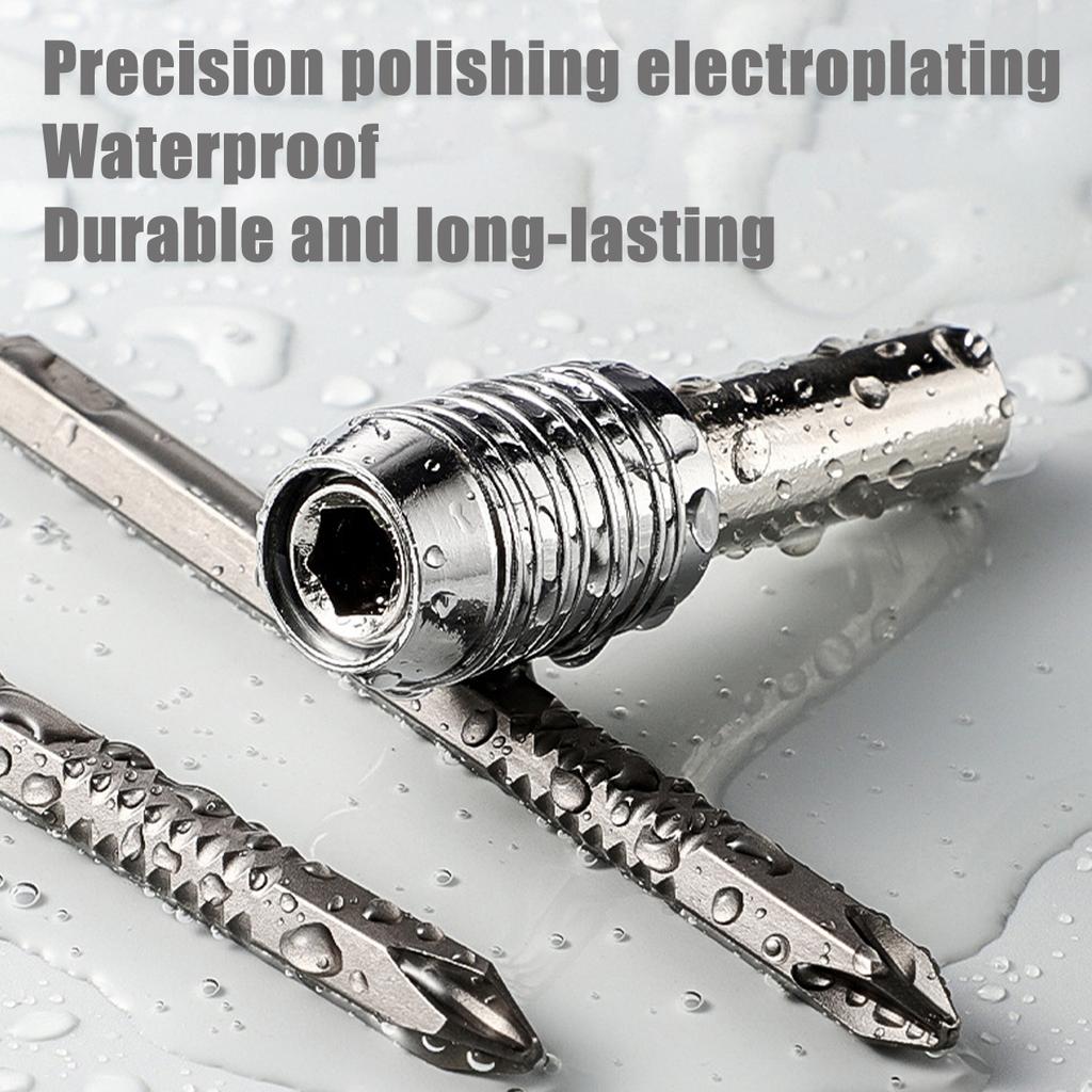 Hexagonal Strong Magnetic Socket Screwdriver Head Connecting Rod Telescopic Cross Screwdriver Head Telescopic Socket Wrench