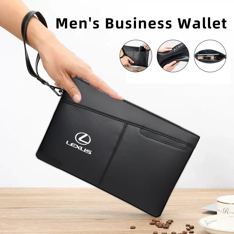 Car Men's Clutch Bag Card Holder Business Coin Purse Wallet Interior For Lexus IS250 IS200 ES350 GS400 GS430 GX460 HS250h IS300