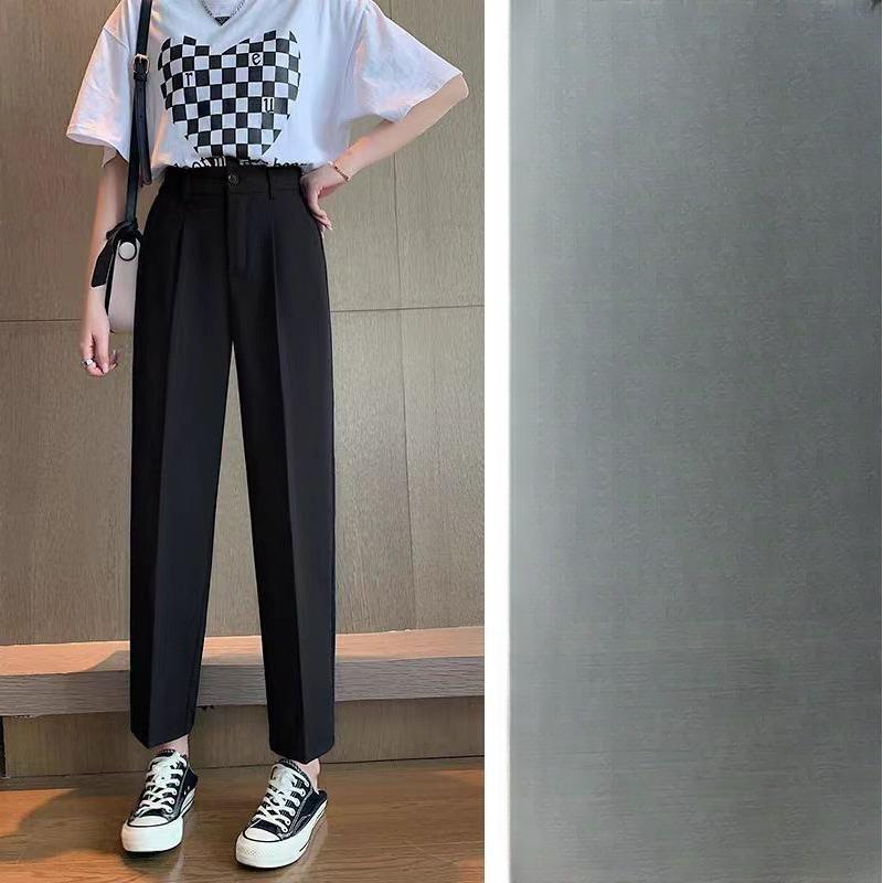 Ice Silk Radish Pants for Women's Summer, Thin, High-waisted, Slimming, Sun-protective 90% Quick-drying Suit Halon Pants