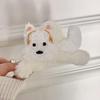 Cartoon West Highland Terrier Plush Hair Clip: Soft, Cute Puppy Shark Clip for Women's Updo Headwear