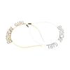 Zinc Zinc Alloy Queen Letter Happy Birthday Headband Female Jewelry Korean Style Hair Hoop Rhinestone Crown