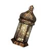 Floor Standing Candle Holder Handmade Iron Moroccan Type Wind Lantern for Ramadan Home Decoration and Celebrations