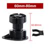 1 pz Piedino Regolabile in Altezza per Armadio Gamba Mobile per Cucina Bagno 6cm/8cm/10cm/12cm/15cm Piedini Zoccolo Armadio da Cucina