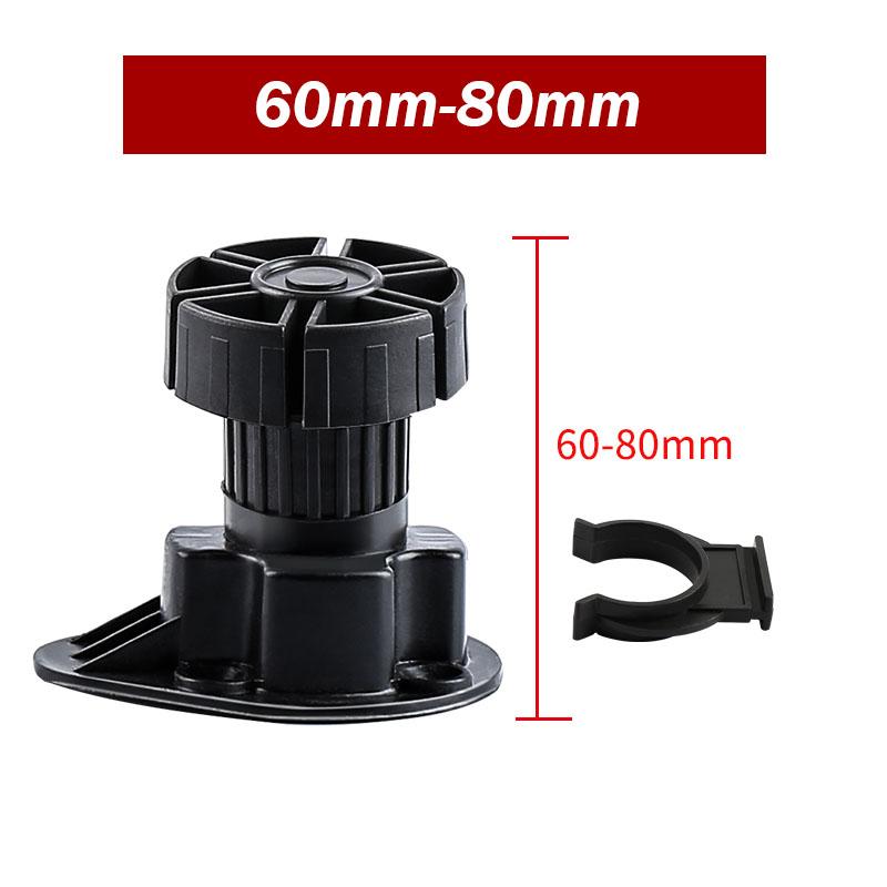 

1pcs Adjustable Height Cupboard Foot Cabinet Leg for Kitchen Bathroom 6cm/8cm/10cm/12cm/15cm Plinth Feet Kitchen Cabinet