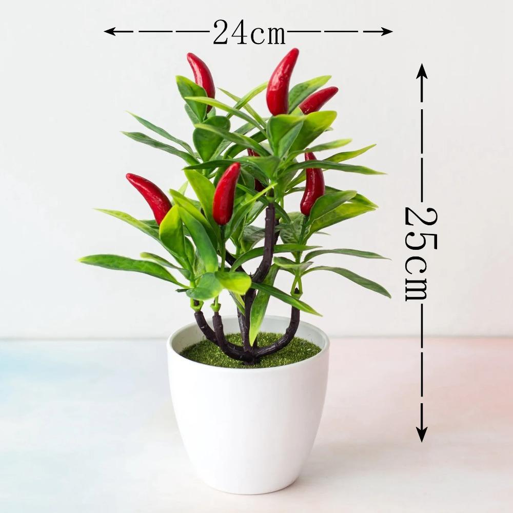 Artificial Plants Bonsai Small Fruit Tree Potted Bonsai Simulation Decor Artificial Ornaments Artificial Plant Bonsai Home Decor