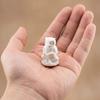 Meditation Owl Figurine 3D Printed Cute Reading Owl Statue Novelty Zen Yoga Animal Sculpture for Office Desktop Shelf Decor