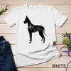 Distressed Great Dane Silhouette Dog Owner Unisex T-shirt