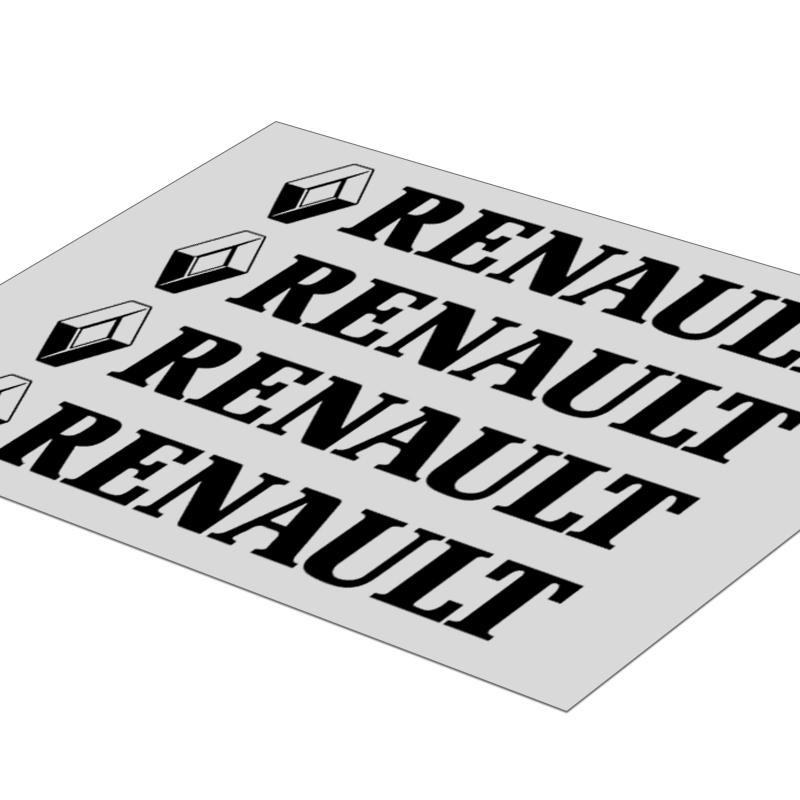 4Pcs Car Door Handle Stickers Tire Rear View Mirror Decals Accessories for Renault Dacia Megane 2 3 Clio 4 Captur Kadjar Fluence