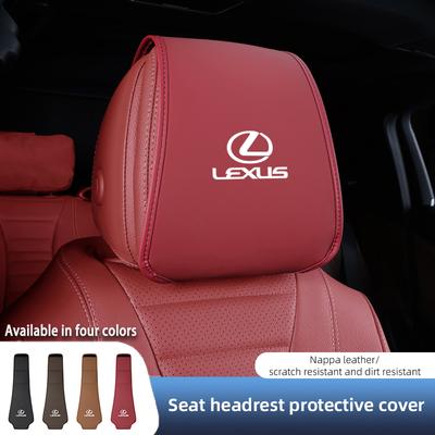2 Pièces Housse d'Appui-tête de Siège de Voiture Anti-salissure Élastique Protectrice Anti-poussière Pour ES300h Ct200h NX300h RX450h IS430 UX250h IS460