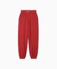 Minasu Track Logo Waffle Jogger Pants_Red