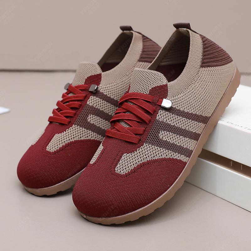women's shoes summer 2025 casual sneaker Lightweight soft bottom on-slip Net shoes fashion  Nude shoes