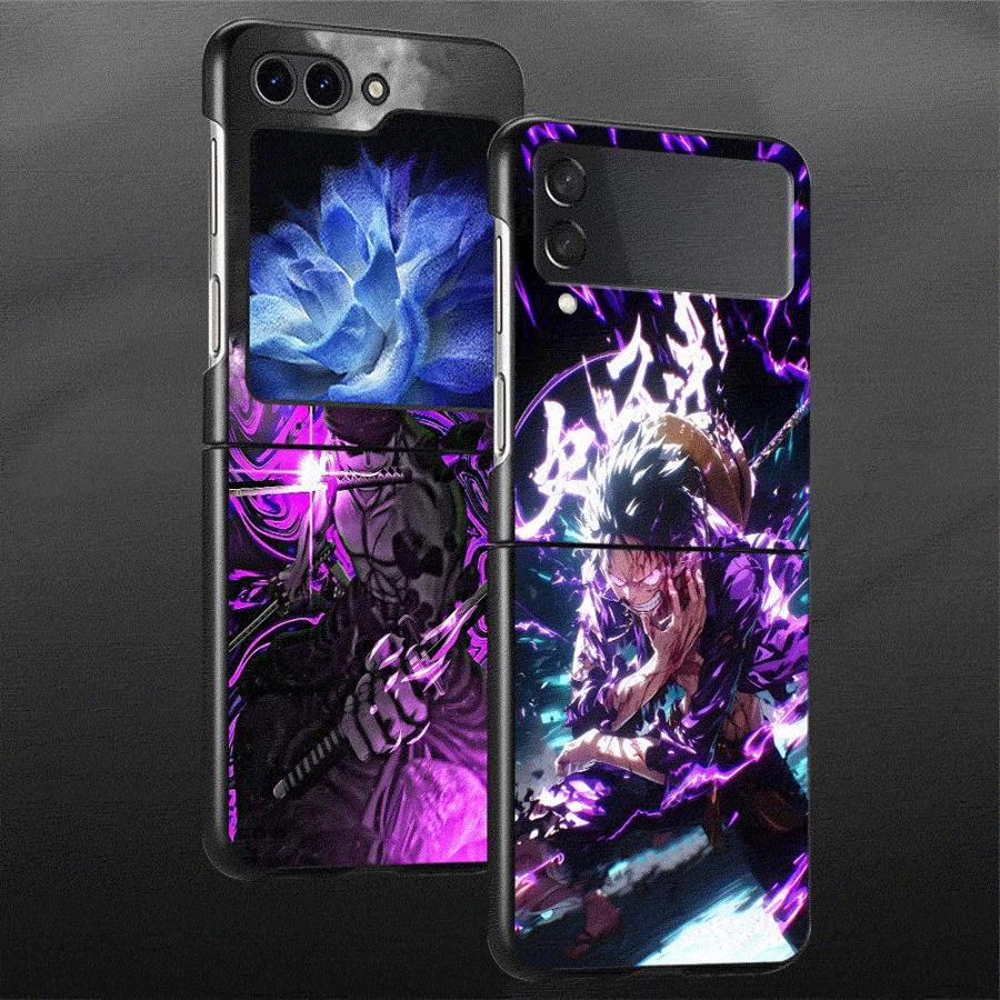 Back Phone Cover Funda Case for Samsung Galaxy Flip4 Flip3 Flip6 Z Flip 7 6 5 4 3 Flip7 FE Flip5 One Piece Cool Zoro