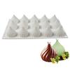 15 Hole Small Whirlwind Mousse Cake Mold Silicone Flame Shaped Chocolate Mould Non Stick Baking Mold Dessert Baking Mold