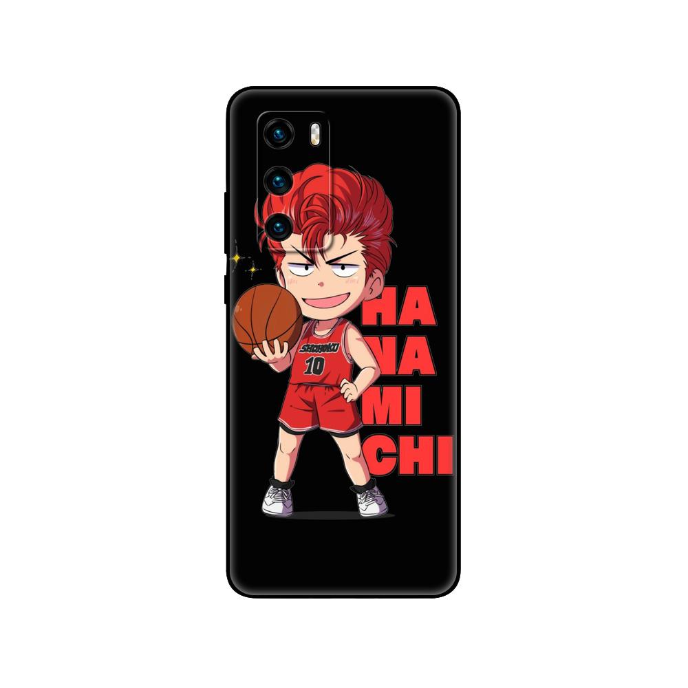 Black Tpu Case For Huawei P30 Lite P30 Pro P40 Case For Huawei P40 LITE E P Smart 2020 Case Cover Slam Dunk