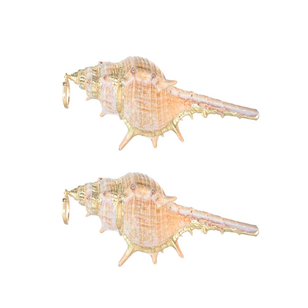 

Новые модные женские серьги, летние новые индивидуальные серьги серии Conch Beach