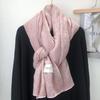 Tie-Dye Scarf Four Seasons Multi-Functional Travel Versatile Solid Color Literary And Artistic Style Japanese Shawl