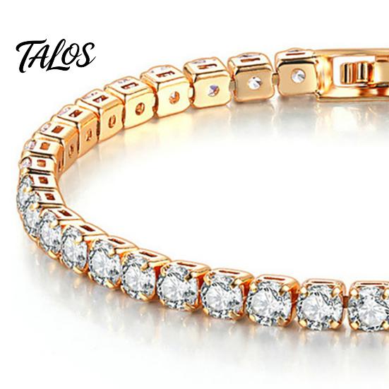 Bracciale Statement Versatile 2MM Tennis per Donne Ragazze Teen, Bracciale Colorato con Zirconia Cubica per Tutti i Giorni, Impilabile Scintillante con Strass Quadrati