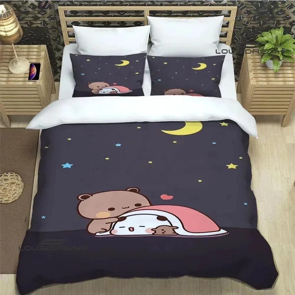 

Милый мультяшный медведь с принтом Комплекты постельного белья изысканный набор постельных принадлежностей пододеяльник комплект одеяло комплект постельного белья роскошный Подарок на день рождения 70x133cm 2pcs