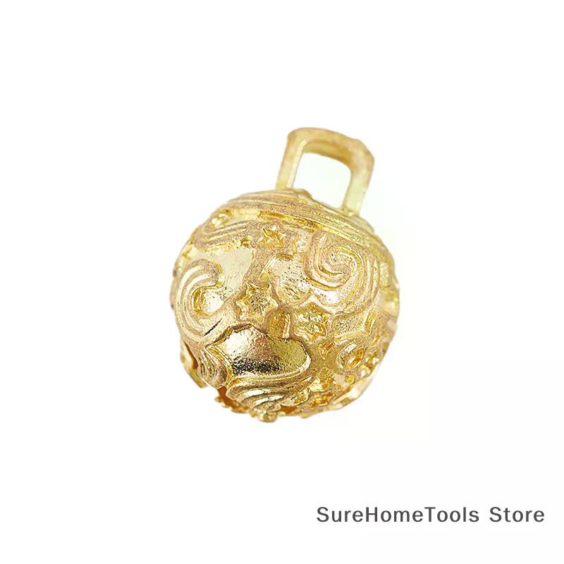 Brass six-character bell, brass gourd pendant, keychain, brass pendant