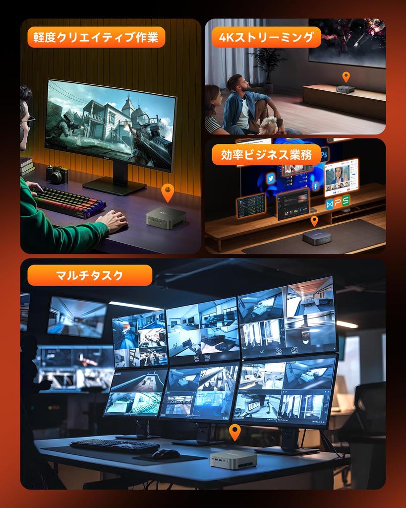 ACEMAGIC Mini PC AMD Ryzen 5 7430U Mini PC Mini PC Windows 11 Pro Memory 4TB SSD Mini PC with 32GB 512GB Fully Functional 3 x 4K WiFi Wired Quiet VESA