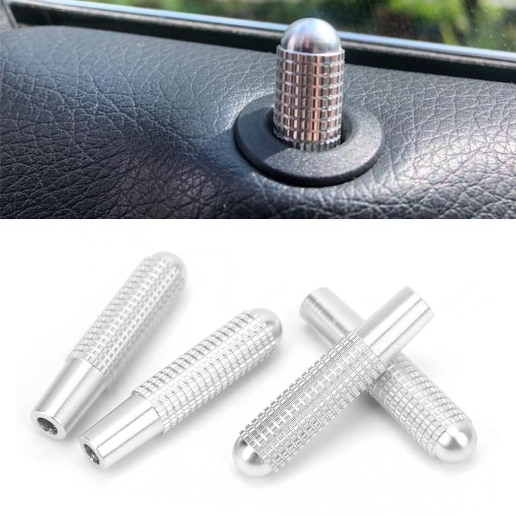 4 ST Bil Dörrlåsstift Aluminiumlegering Silver Ersättning för MercedesBenz Nya C E-klass