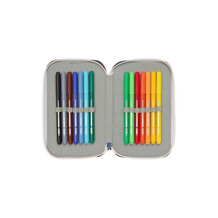 Trousse - FC BARCELONE - Double remplie - 29 pièces - Bleu - Synthétique