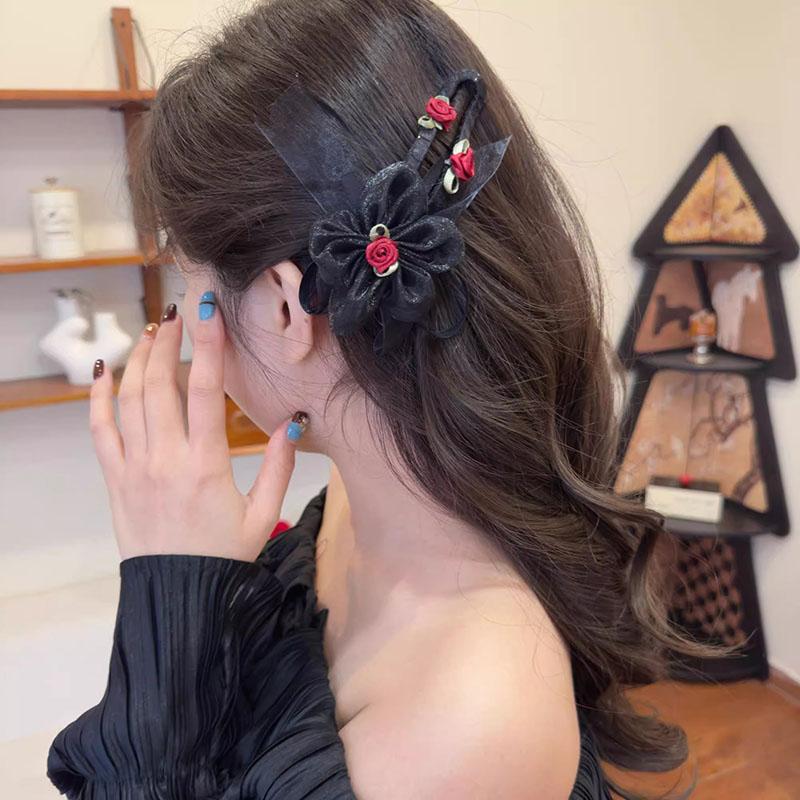 Elegante Chiffon-Blumen-Haarspangen Süße Fashiop Große Haarspangen Haarspangen Haarklammern Für Frauen Haarschmuck Geschenke
