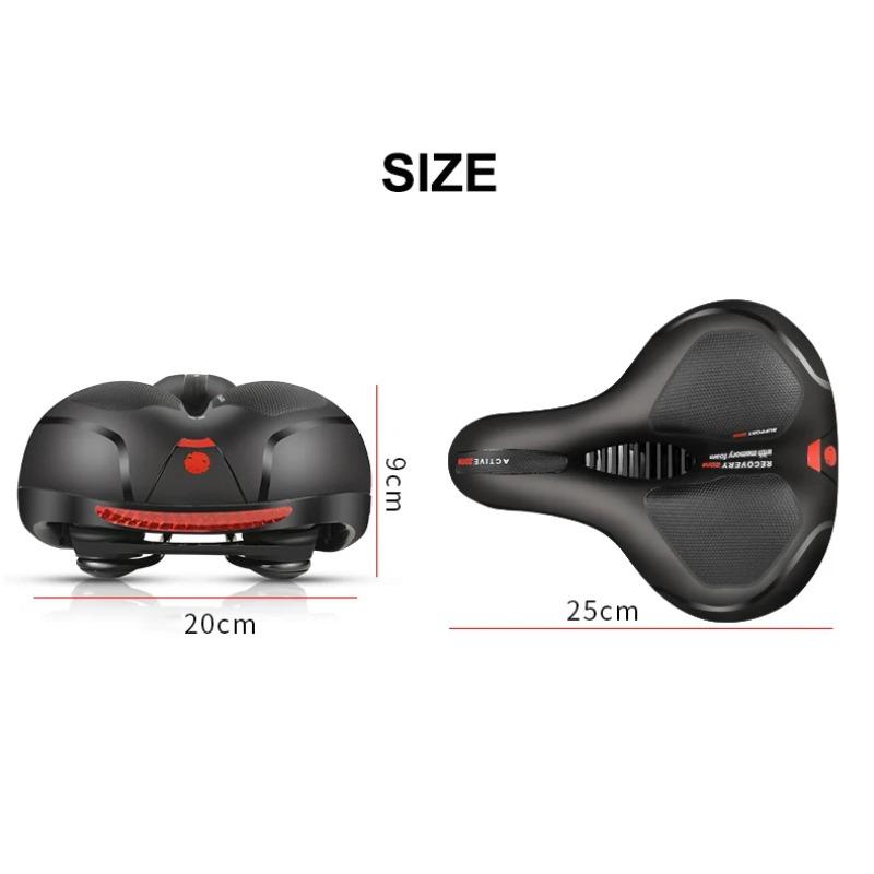 Hollow Breathable Bicycle Saddle for Men and Women - MTB Road Bike Seat with Shock Absorbing Comfort Design for Enhanced Safety