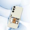 For Samsung Galaxy A16 5G/4G Case Three Animal Dolls Pattern Printing Straight Edge TPU Phone Back Cover