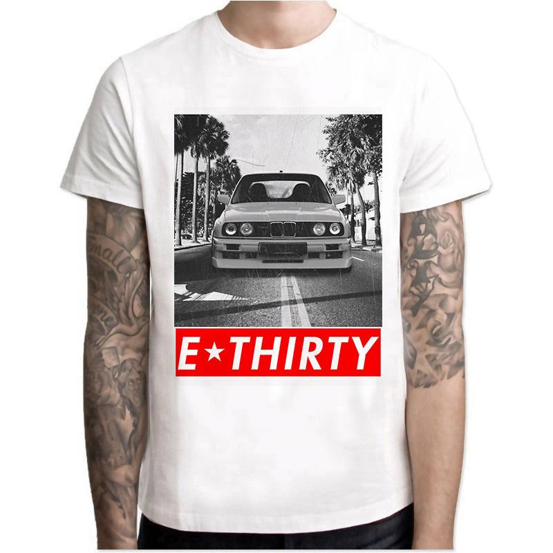 Harajuku Cool Automotive Car Turbo E30 E36 E46 T Shirt Men Anime T-shirts Tee Shirt Homme TShirt Male Streetwear Camisetas