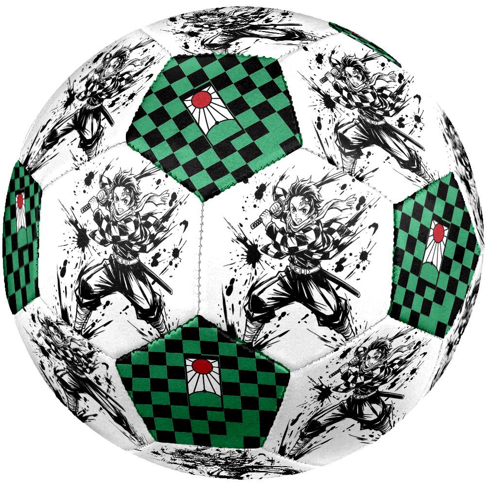1pc Demon Slayer Kimetsu No Yaiba Soccer Ball Size 5 Indoor Soccer Ball Fashion Colorful Backyard Game - Great For Sports Fans Gift HE21