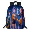 Demon Hunters Studenten- & Kinder 40CM Rucksack - KPop Jägerin Doppelschultertasche CLE