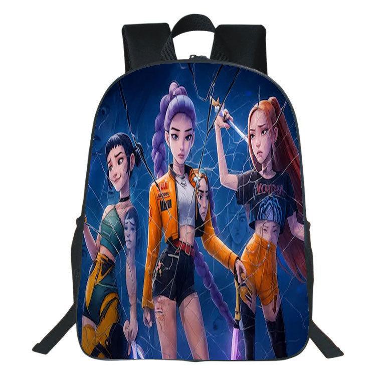 Rucsac Demon Hunters Student & Copii 40CM - KPop Huntress Geantă de Umăr Dublă CLE