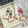 Charming Fruit Key Ornament Chic Fruit Pendant Key Holder Resin and Alloy Stylish Bag Pendant Decoration