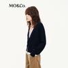 MO&Co. Pure Wool V-Neck Long Sleeve Sweater