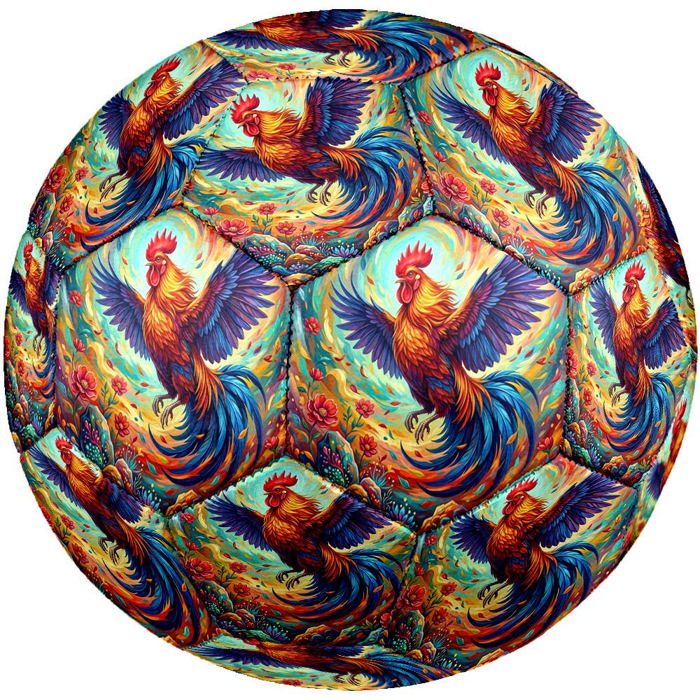 1pc Colorful Rooster Dance Durable Size 5 Soccer Ball Professional Match Training Football Indoor &Outdoor Sports Ball P60192