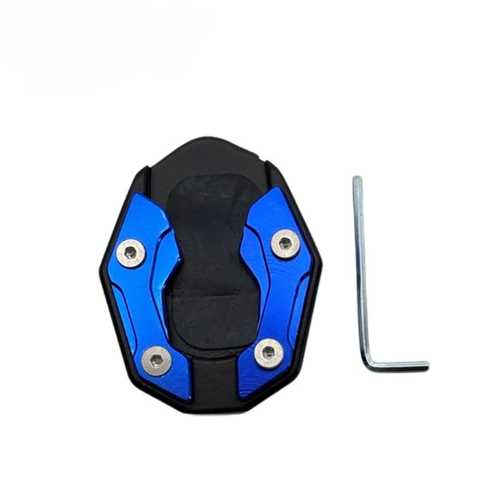 Universal Motorcycle Kickstand Extender - Anti-Slip Side Stand Extension Pad with Enlarged Base, Scooter Bike Support Plate