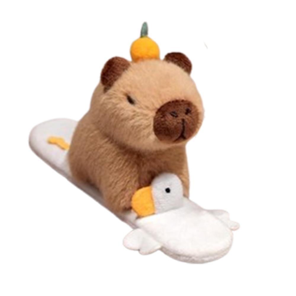 Wristband Capybara Slap Snap Doll Toy Clap Circle Toy Capybara Plush Hand Ring  Kids Toys