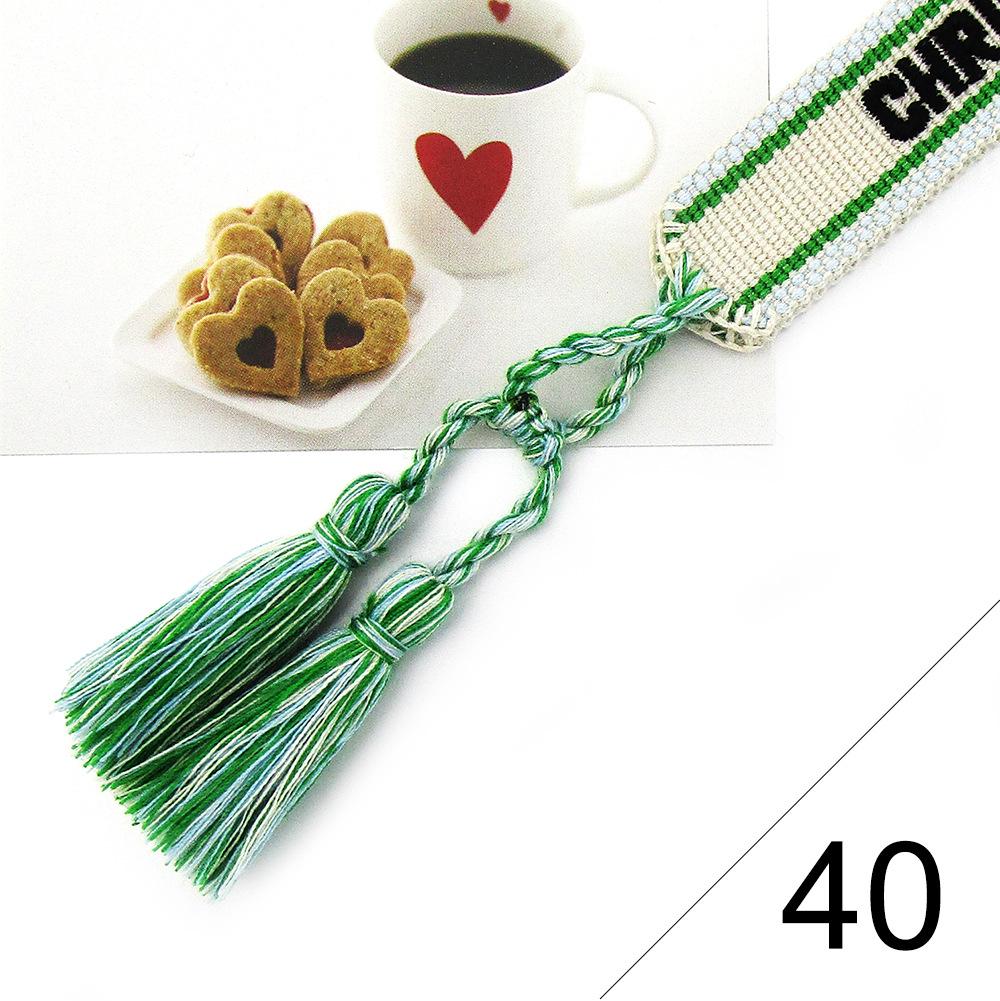 Custom Bohemian Embroidered Bracelet with Tassel and Woven Rope - Handmade Jewelry for Couples and Women