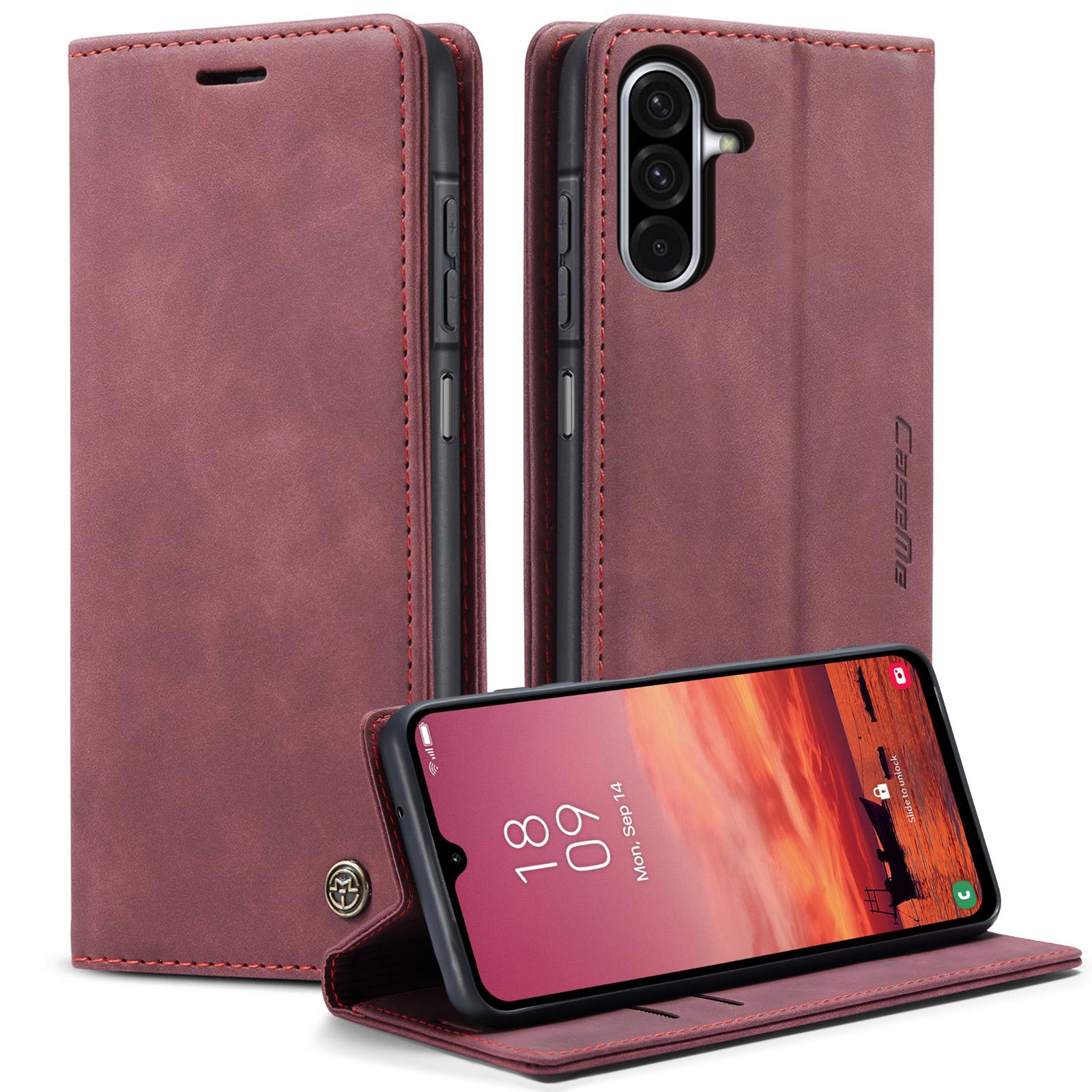 

Для Samsung Galaxy A17 5G/A17 4G Чехол-бумажник CASEME Серия 013 Чехол для телефона из ПУ-кожи с подставкой A