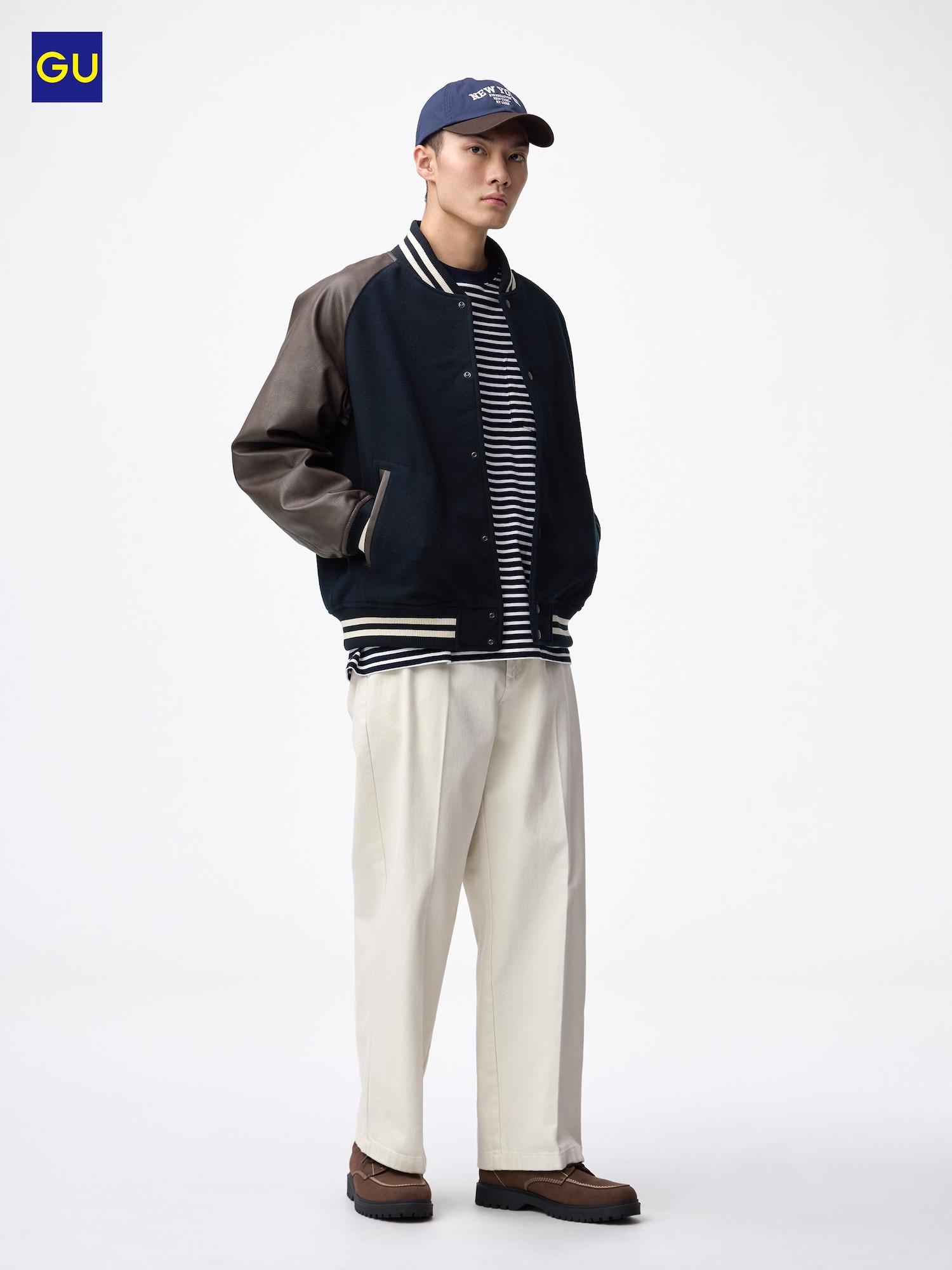 

Uniqlo Gu Twile Wide Straight Pants 01 OFF WHITE/MEN S