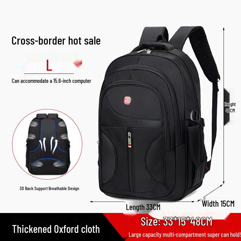 Men's High-End Cross-Border Laptop Backpack: Large Capacity Outdoor School Bag