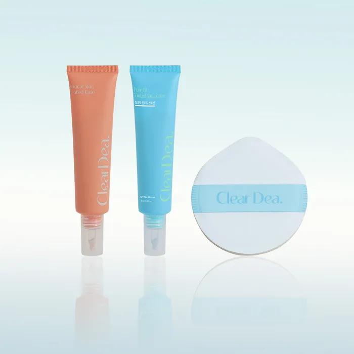 Tinted Base 30ml + Cheongcho Sun Lotion Duo 30ml x 2ea + Up Tension Puff