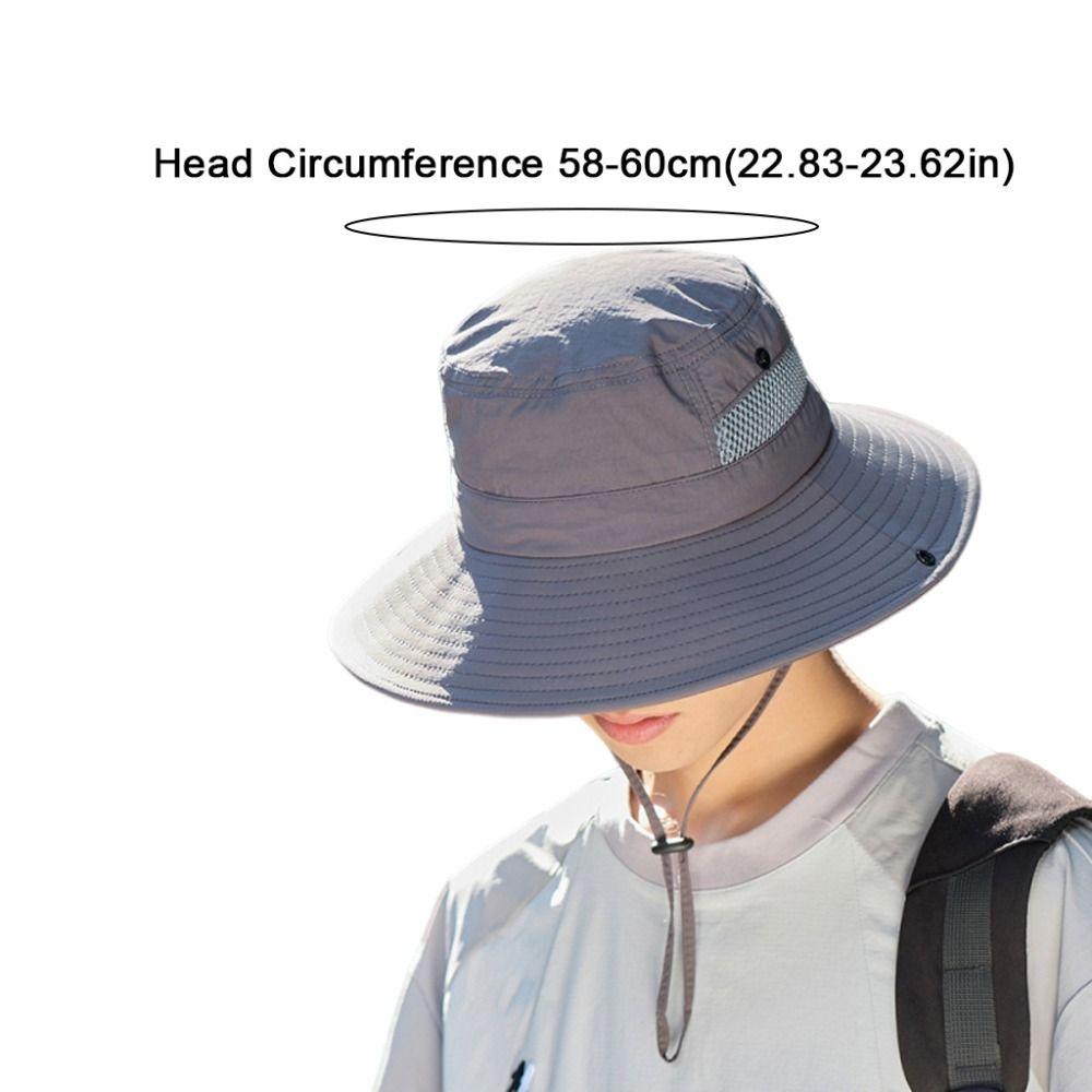 Wide Brim Fishing Hat Foldable Fisherman Hat Fashionable Western Cowboy Hat  Outdoor Camping