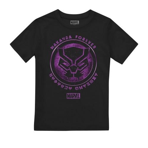 Black Panther Childrens/Kids Scratch T-Shirt