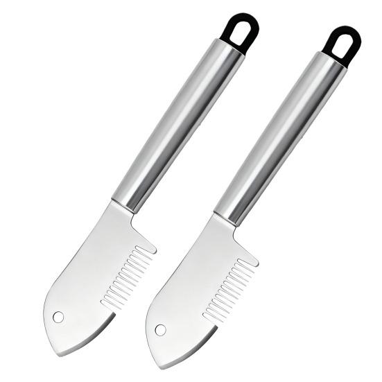 Edelstahl Lauchschneider & Gemüseschneider mit ergonomischem Griff Rostbeständiger Präzisions-Reißer Küchenwerkzeug für Salatgarnitur Pfannengerichte