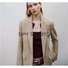 Spring New Women's Clothing French Style Commute Style Easiest for Match with Padded Shoulder Straight-leg Lapel Suit Outwear 2023105