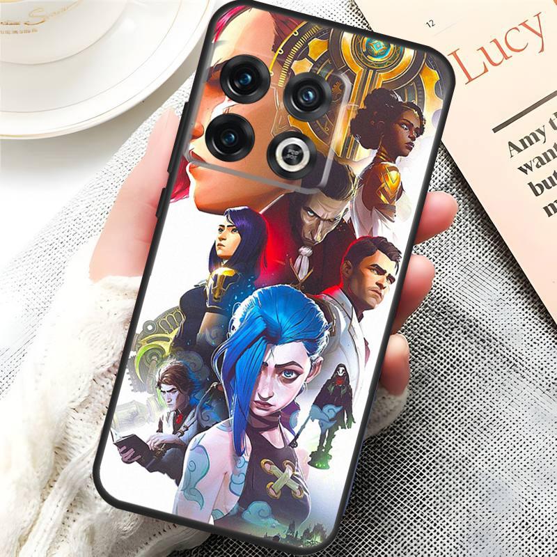 Anime Arcane Jinx Vi Case For OnePlus 10 9 Pro 8T 9RT 10R 10T OnePlus Nord 2T CE 2 Lite N10 N20 N100 N200 Cover